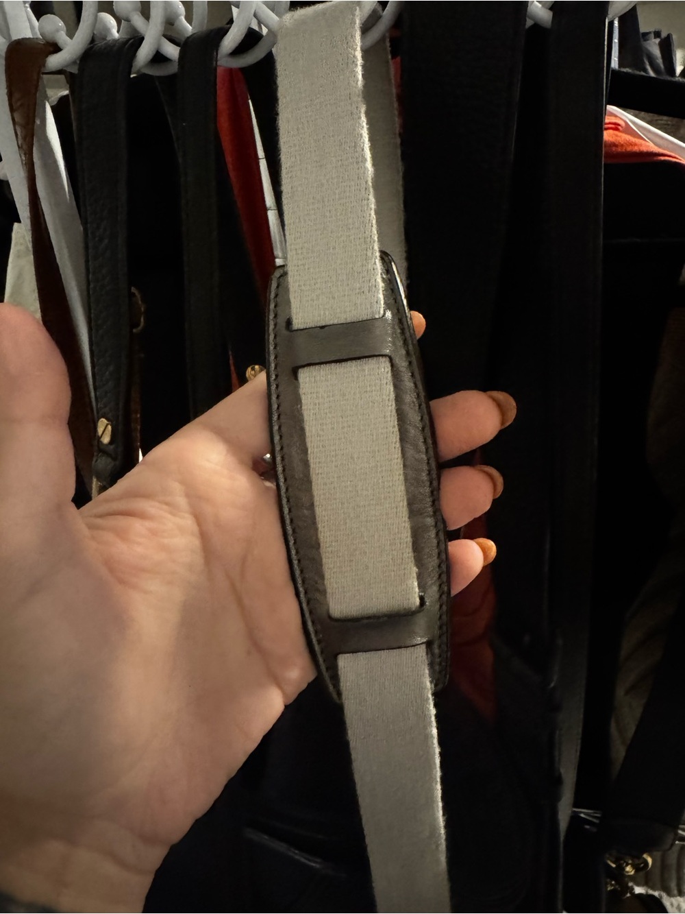 Coach Gray Signature Crossbody Bag Silver Metallic Jacquard Y2K Mini Purse - Picture 12 of 14